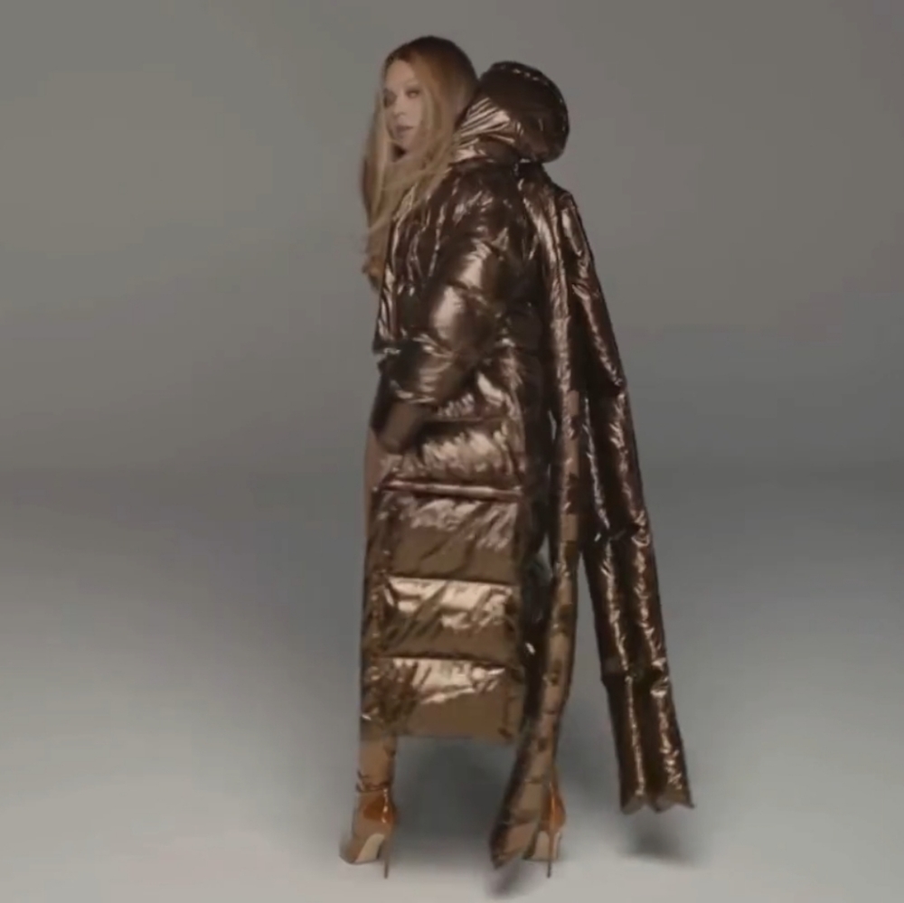 💎NWT Unisex Ivy Park Metallic Puffer Liquid Chocolate